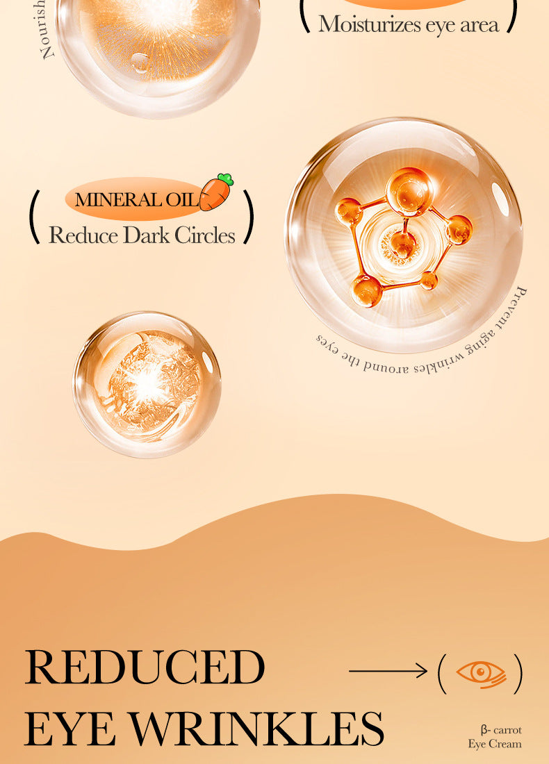 Full English Carrot Eye Cream20g SADOER Moisturize and Improve Dark Circles, Eye Wrinkles, and Eye Bags  Wholesale