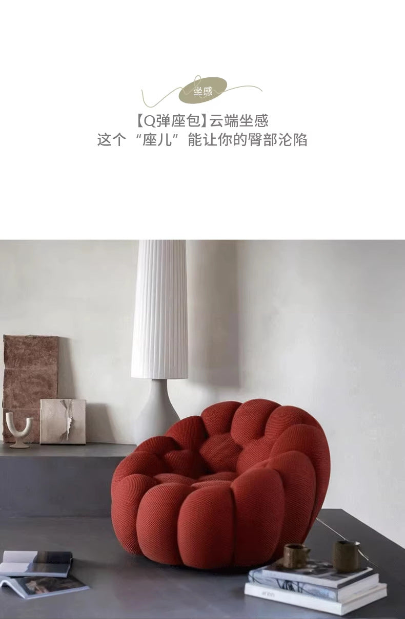 Nordic Minimalist Designer Bubble Sofa Single Double Three Person Complete Roche Bobois Personalized Villa Compressed Football Sofa Shipping and tax not included