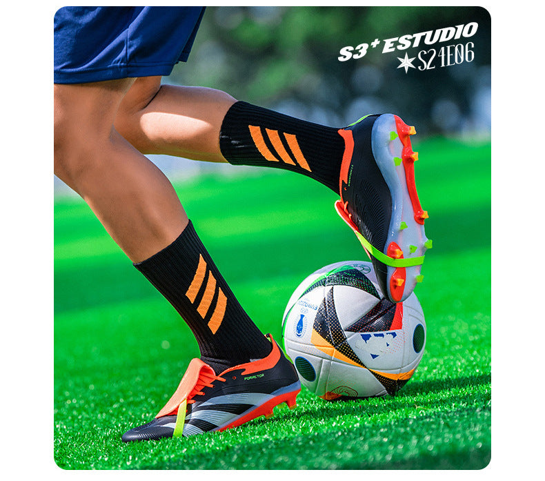 World Cup Football Shoes Men's New Style Grassland Competition AG Spike TF Broken Nails Adult Youth Student Sports Training