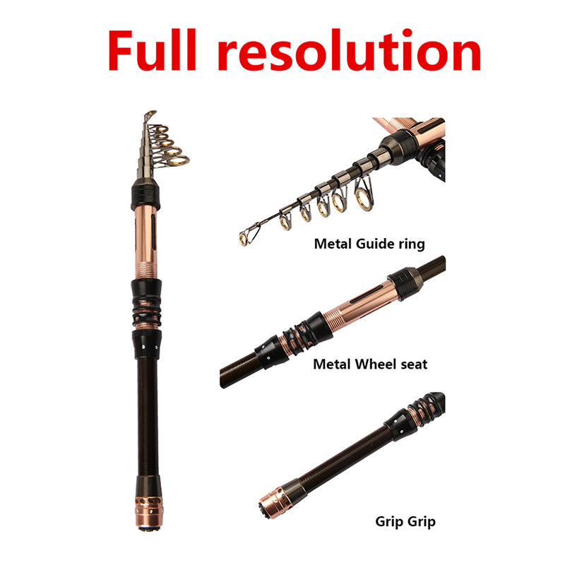 Manufacturer In-Stock Carbon Mini Small Sea Rod Casting Rod Short Section Pen Fishing Rod Set Ultra-Hard Long Casting Rod
