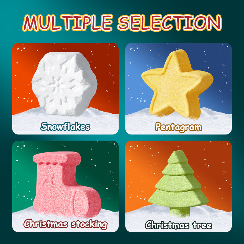 Cross-Border Christmas Stocking Bath Bombs SADOER Deep Cleansing Body Bath Bath Salts Export Manufacturer Wholesale