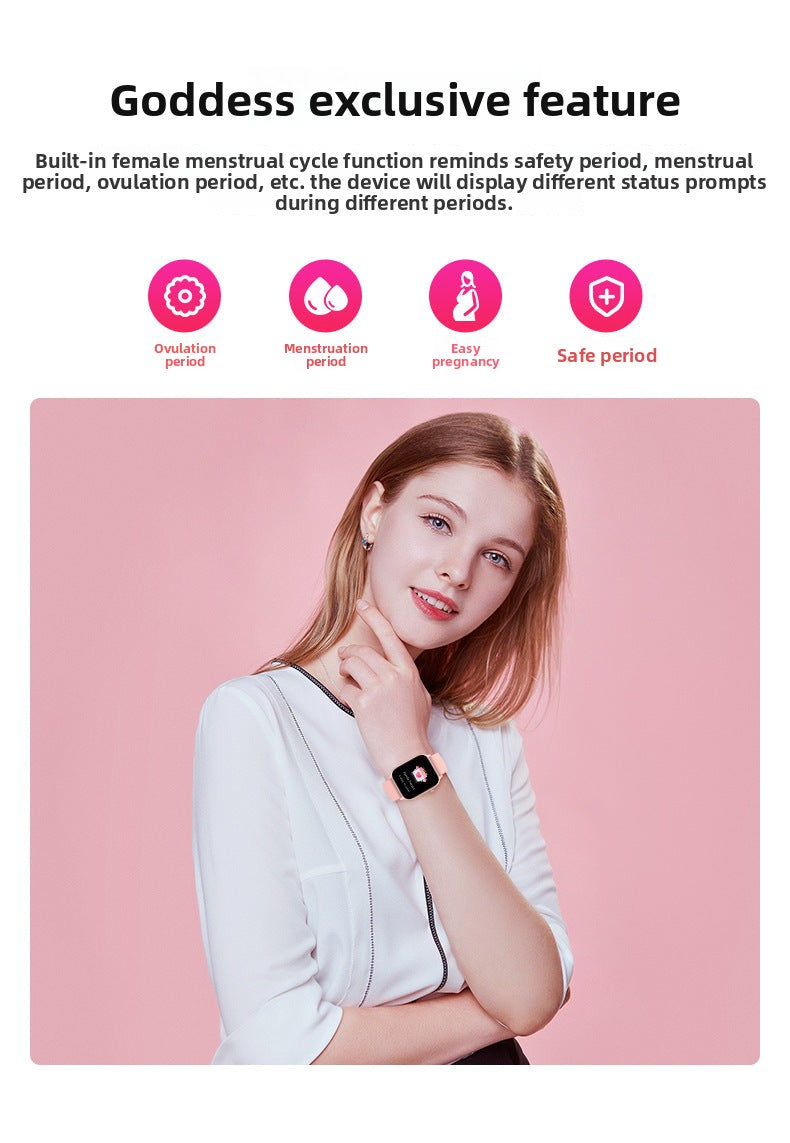 Y7Smart Watch1.85inch Bluetooth call, heart rate, step counting, sleep monitoring IP68Deep Waterproof Three-Proof