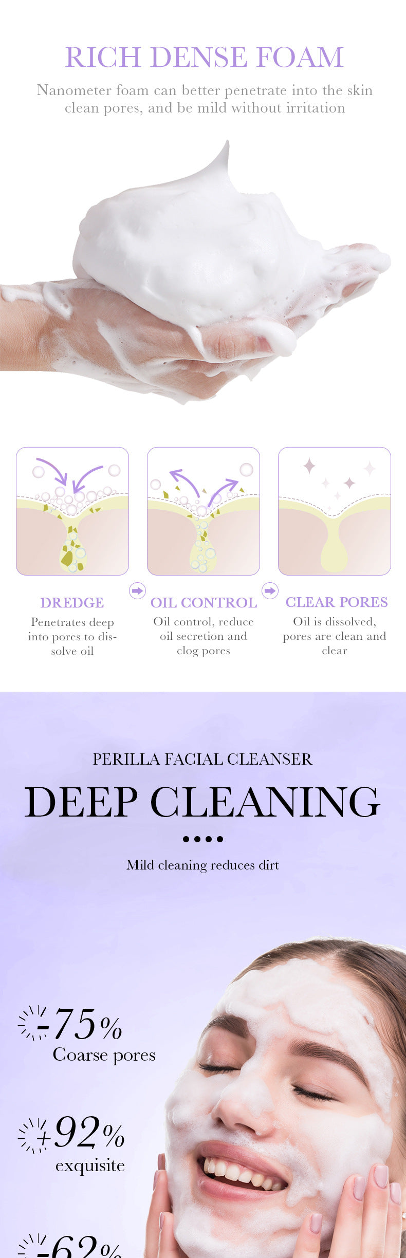 Polypeptide Perilla Skin Care Set  BIOAOUA Clean and Moisturizing Five-Piece Set  Wholesale