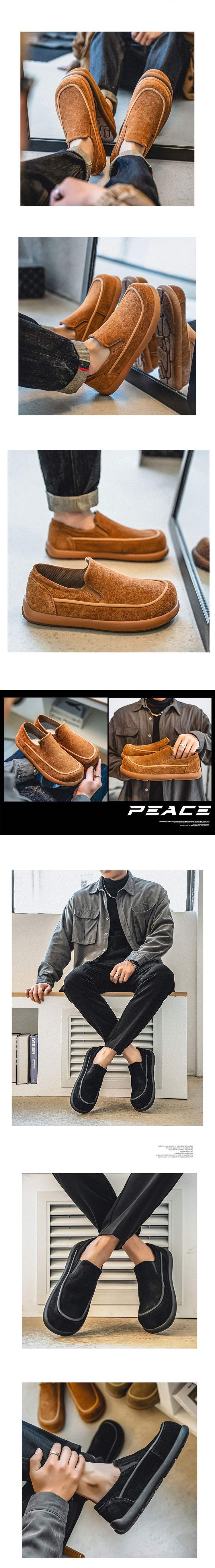 Birkenstock Shoes Men's Spring Anti-Slip Wear-Resistant Retro Sports Casual Shoes Men's Lazy Slip-On Large Size Loafers