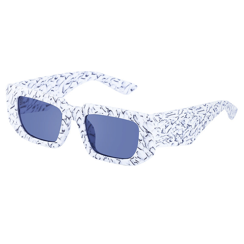 Fashion Small Frame Sunglasses for Women Trendy European and American Wide Leg Square Frame Sunglasses High-end Wholesale sunglasses
