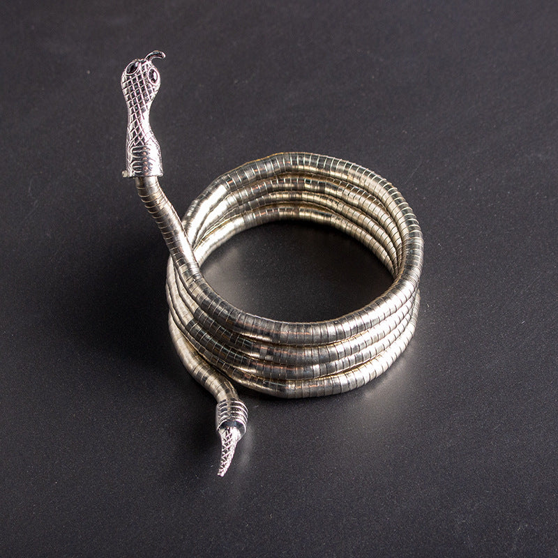 Men's New Necklace Women's Versatile High-end European and American Style Jewelry ins Minimalist Snake Bone Chain Snake Necklace