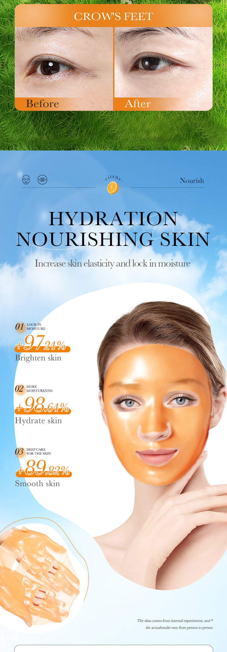 Facial Mask25g SADOER Aloe Vera VC Moisturizing and Rejuvenating Face Mask Sheet Pack for Cross-Border Wholesale