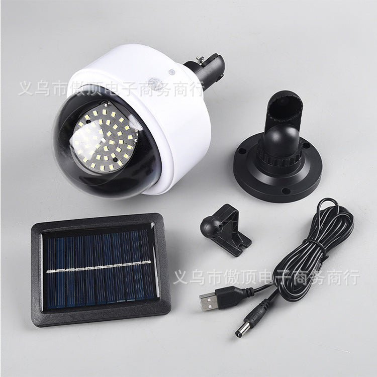 Simulated Surveillance Light Solar Garden Light Fake Camera Street Light Human Body Sensor Wall Light Split-Type Garden Light
