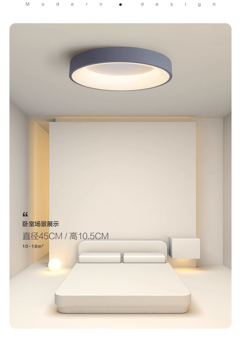 Master Bedroom Light Eye Protection Round Master Bedroom Light LED Ceiling Lamp Artistic Minimalist Full Spectrum Zhongshan Lighting Internet Celebrity Model