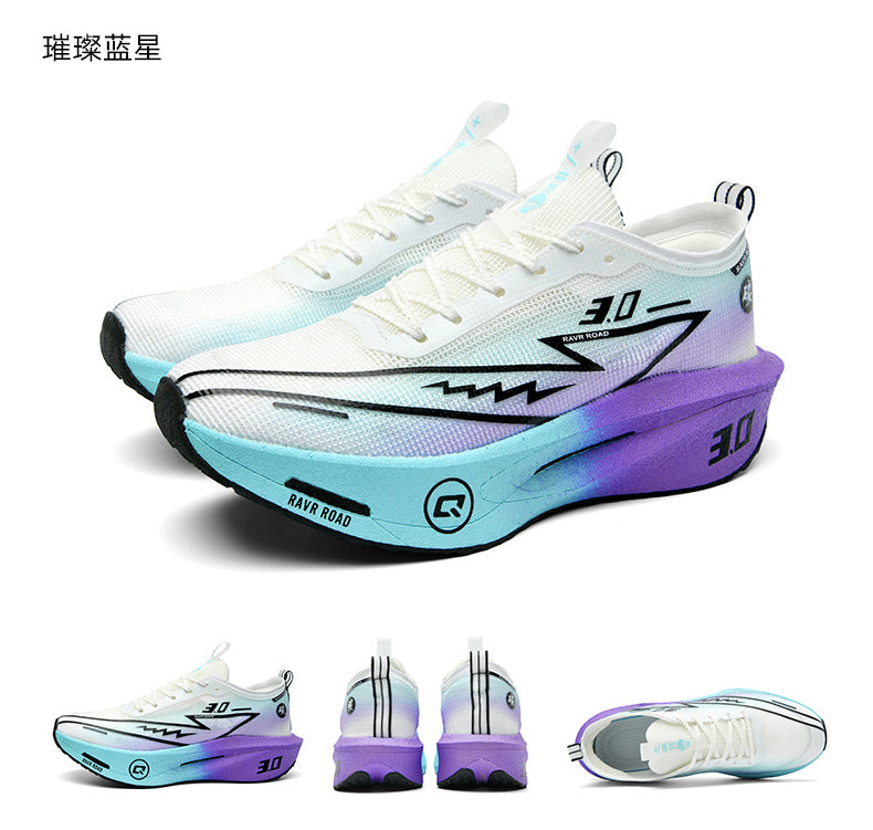 Summer New Hollow Breathable Lightweight Casual Sports Shoes with Super Soft Sole Carbon Plate Cushioning and Rebound for Fitness and Running