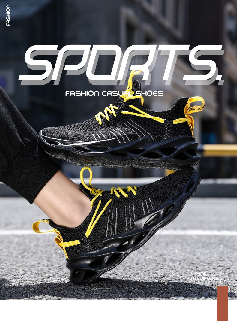 Summer Youth Coconut Shoes for Middle and High School Students, Breathable Mesh Blade Edge, Wear-resistant, Non-slip Sports Running Shoes, Casual Trendy Shoes