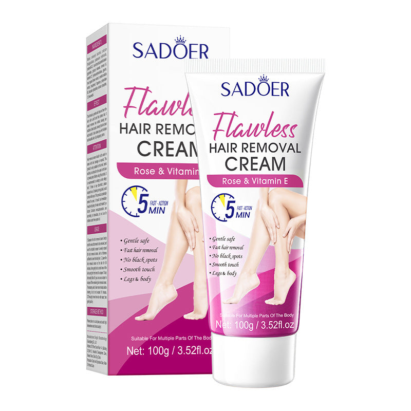 Plant VE Depilatory cream100g SADOER Smooth and Gentle Underarm Hair Removal Cream Cross-Border Wholesale