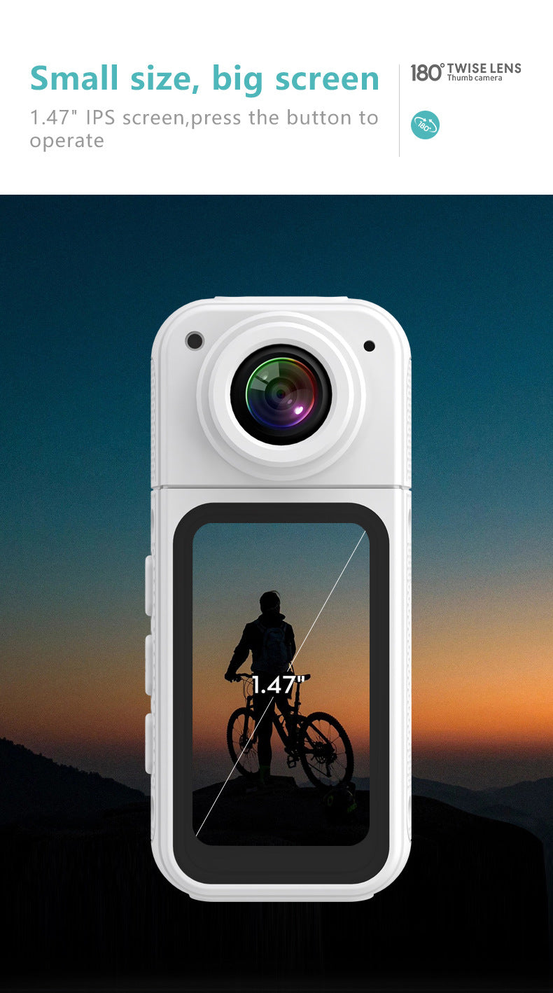 Magnetic Thumb Camera Outdoor Sports Recording Artifact Cycling Pet Portable Mini Camera