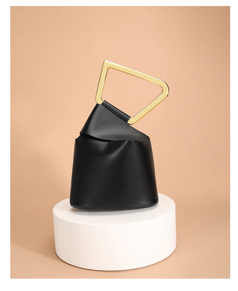 New Irregular Bucket Bag for Women, Large Capacity, Unique Acrylic, Niche Versatile Handbag, Fashionable Women's Bag