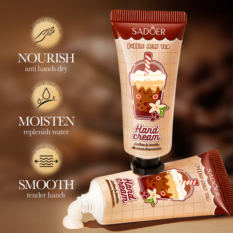Full English Coffee Vanilla Hand Cream SADOER Autumn and winter anti-chapped skin rejuvenating hand cream  wholesale