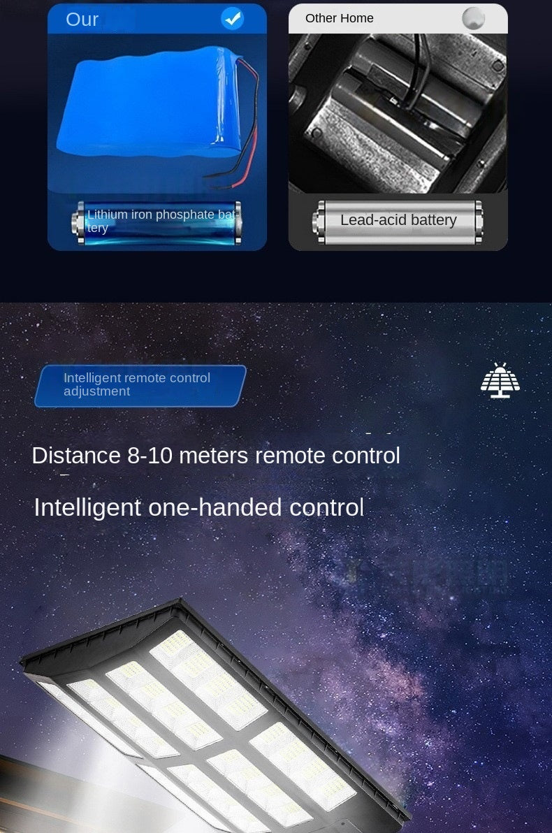 Solar Street Light 100W 2000W 3000W Automatic Light-Up After Dark Street Garden Lighting Solar Lamp