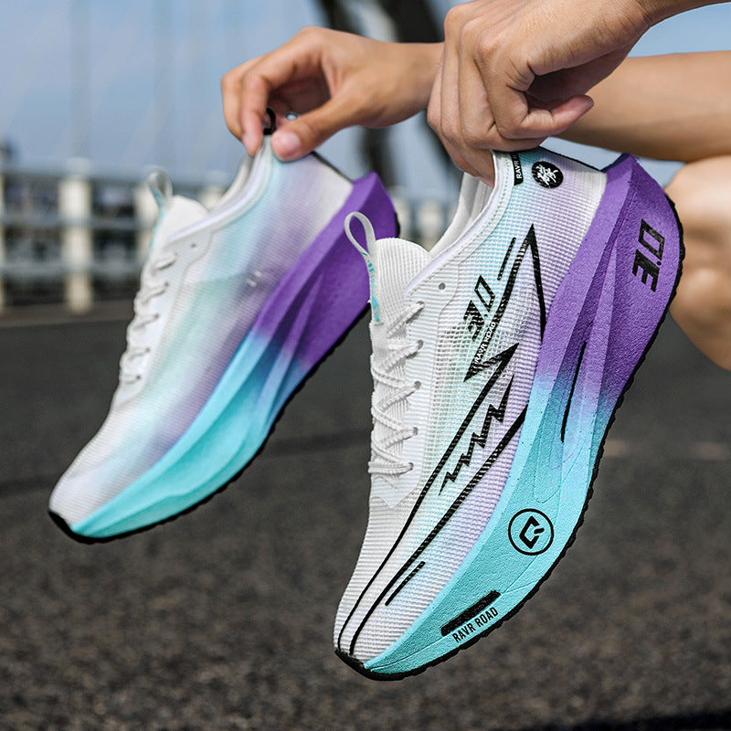 Summer New Hollow Breathable Lightweight Casual Sports Shoes with Super Soft Sole Carbon Plate Cushioning and Rebound for Fitness and Running