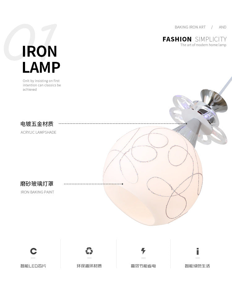 Dining-room lamp2025New Year's Postmodern Pendant Light Living Room Light Modern Simple Bedroom Light Dining Room Bar Pendant Light