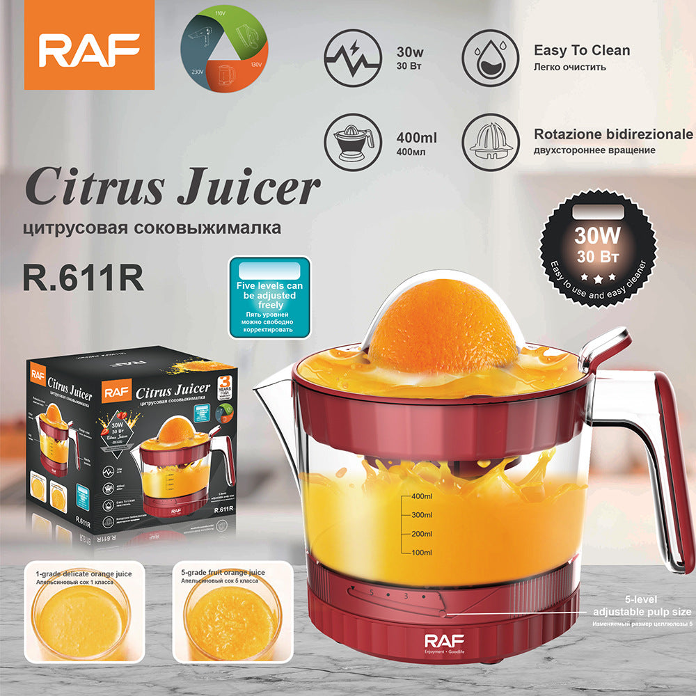 RAF EU Plug Electric Fresh Orange Juicer1L Household automatic juicer lemon orange juicer small portable