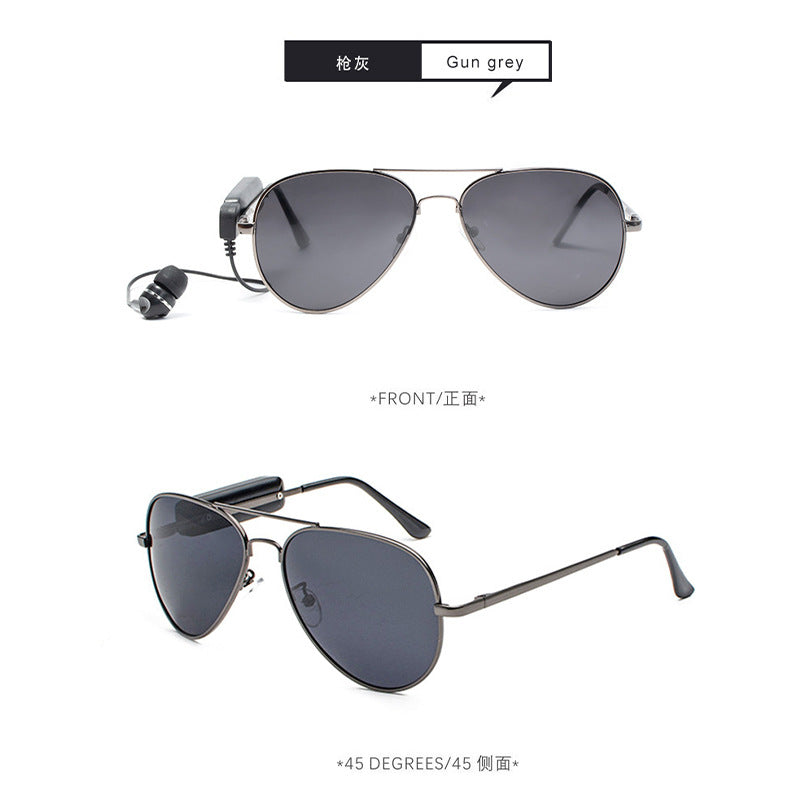 New Smart Bluetooth Headset Glasses Toad Mirror Men's Polarized Sunglasses Smart Eye Listening to Music Glasses Phone208