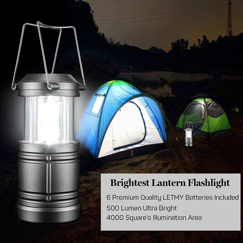 New model with magnetic hook at the end COB Tent Light Multifunctional Camping Light Camping Light Emergency Horse Lantern