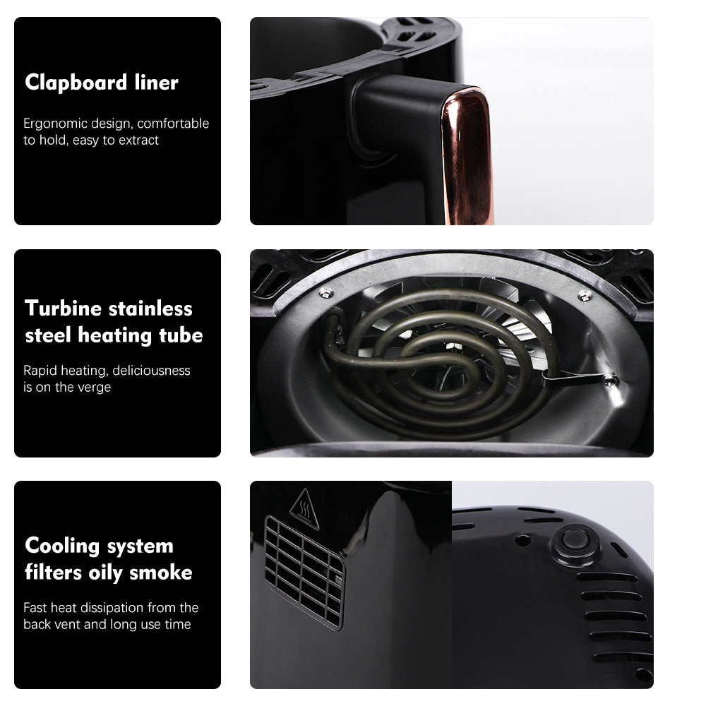 RAF European Standard Household Oil-Free Air Fryer Multifunctional Smart Oven French Fries Electric Fryer R.5218