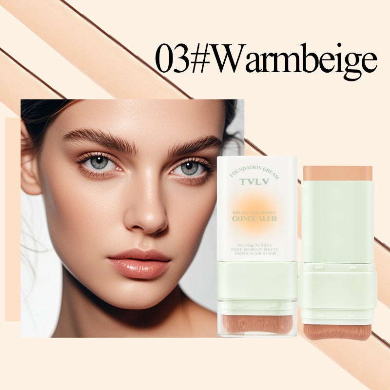 E-commerce Dropshipping Yellow Black Skin Foundation Double-ended Concealer Foundation Stick Waterproof Non-smudge Wholesale Cosmetics