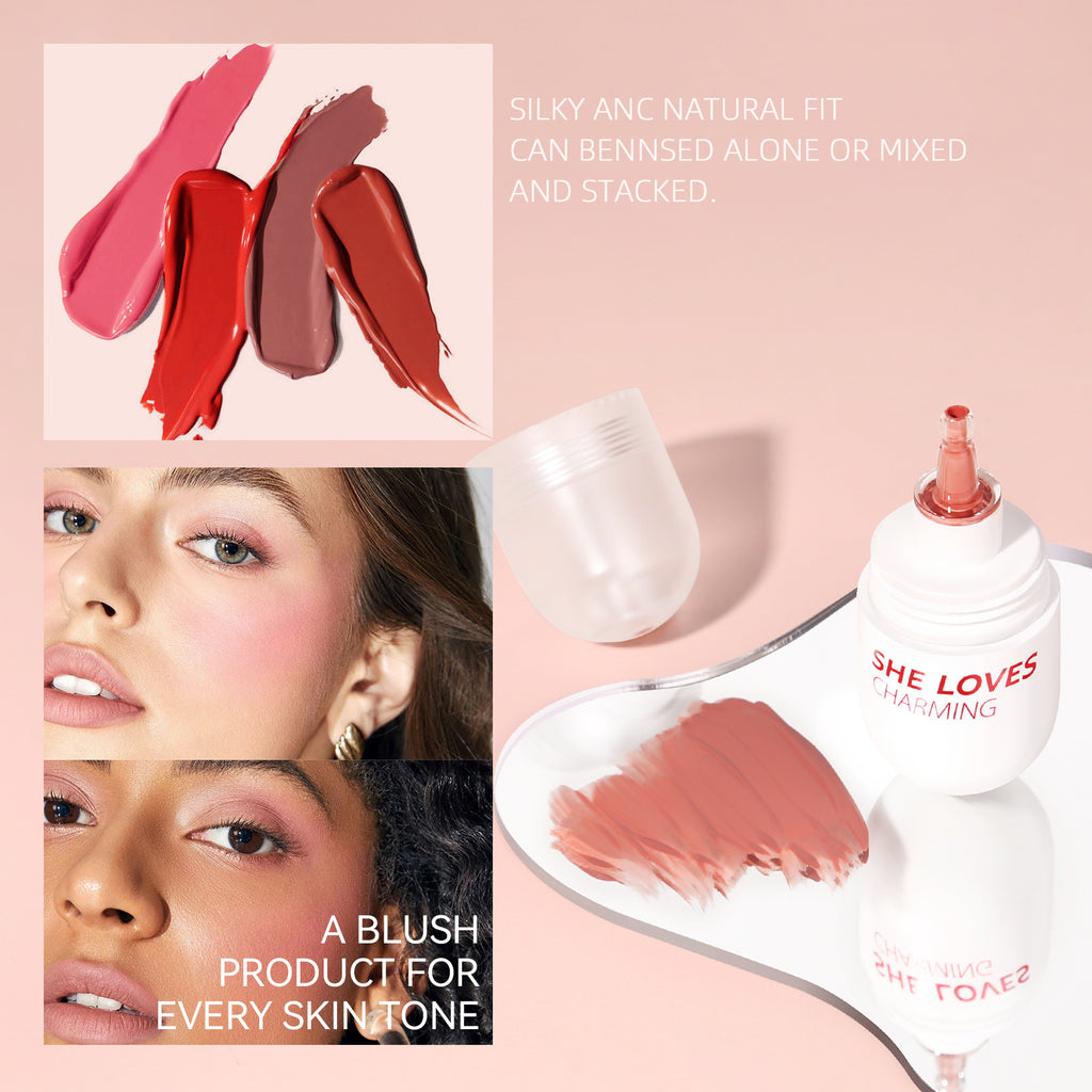 Exclusive Supply sheloves Liquid Blush Lip and Cheek Multi-use Expanding and Shrinking Color Sunburn Blush Liquid Wholesale