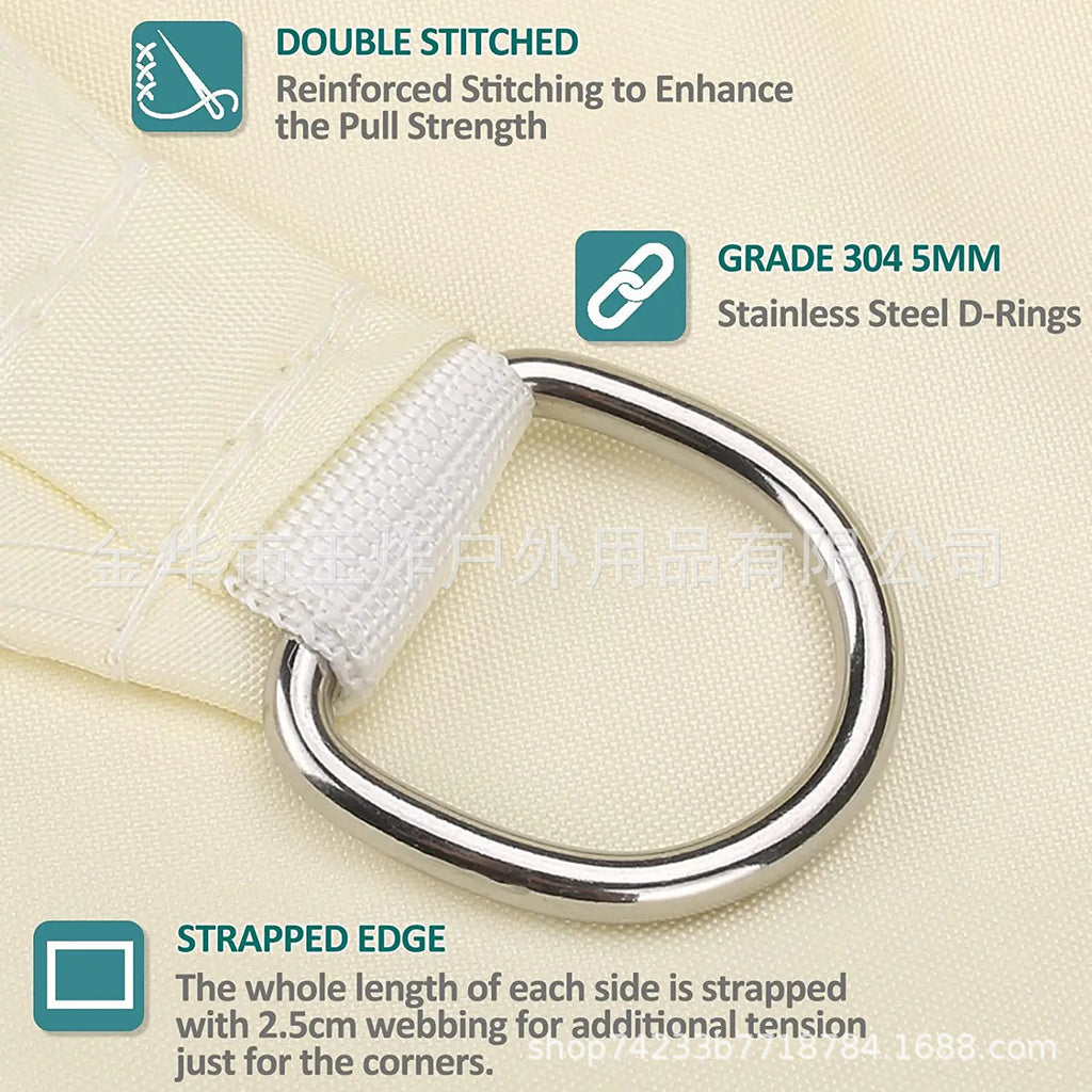 Sunshade Sail In Stock Hot-Selling Park Pool Square Sunshade Canopy Sun Protection Supply Source Manufacturer