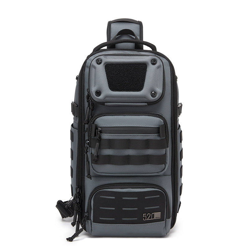 ozuko Tactical Chest Bag Men's Crossbody Bag High-end Outdoor Waterproof Multi-Function Trendy Portable Shoulder Bag
