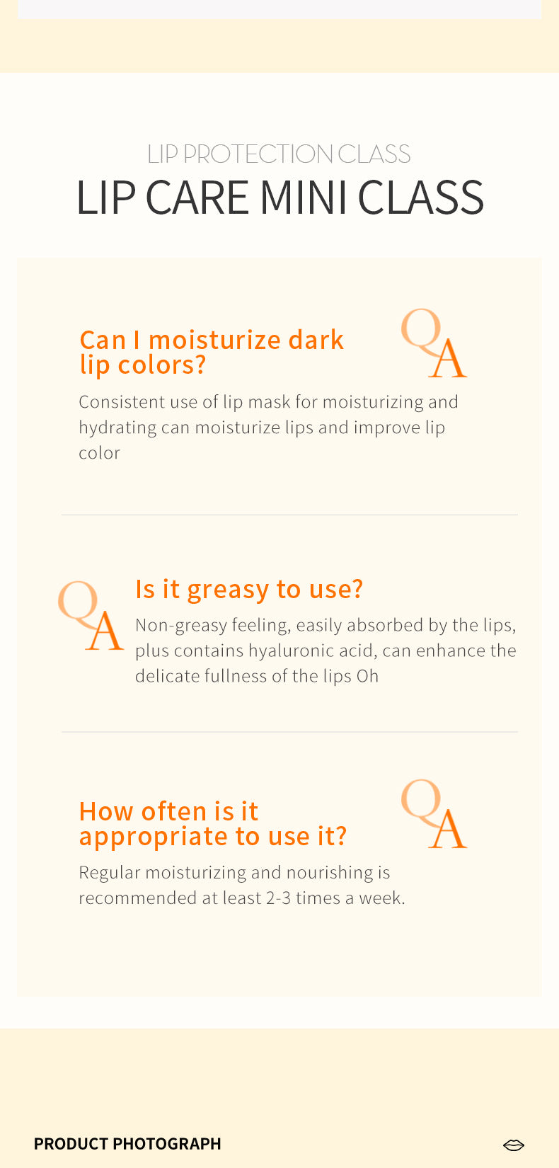 Orange Moisturizing Lip Mask SADOER Moisturizing lips anti-chapped lip mask cross-border foreign trade wholesale