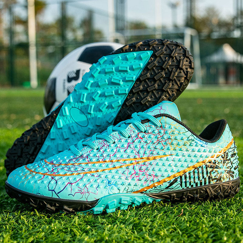 New professional football shoes for men and women AG Spike TF Broken Nail Youth Student Grassland Competition Training Shoes