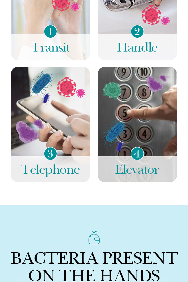 All English Hand Sanitizer500ml SADOER Foam Deep Cleansing Large Capacity  Foreign Trade Wholesale