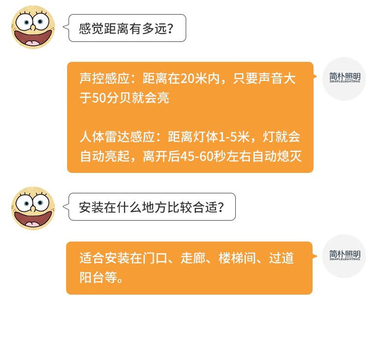 Smart Ceiling Light LED Aisle Corridor Lighting Stair Light Entryway Voice-Controlled Light Radar Human Body Sensor Light