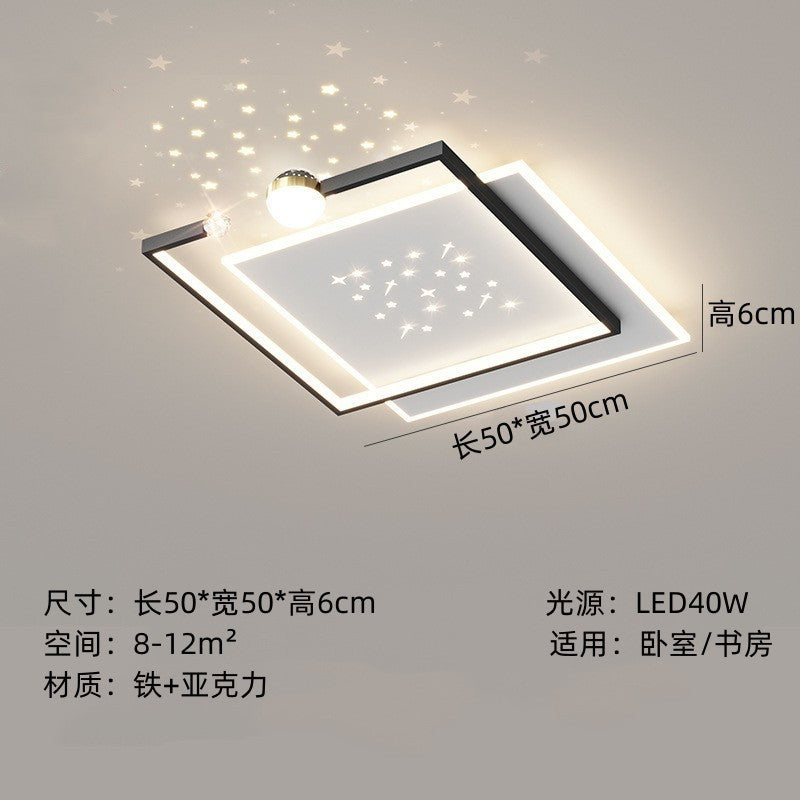 Modern minimalist living room led Ceiling Lamp2024New style main hall lamp wrought iron bedroom lamp high-end dining room lamp