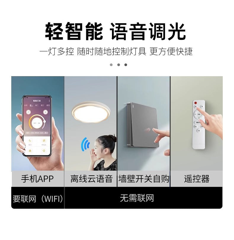 Living Room Main Light2025New Modern Simple Flower Cream Style Ceiling Light Zhongshan Lighting Full House Package