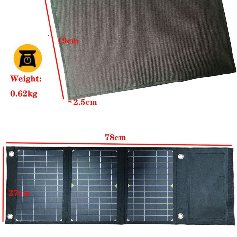 New21W Monocrystalline Solar Foldable Bag Outdoor Power Supply Solar Charging Board Handheld Portable Outdoor Emergency