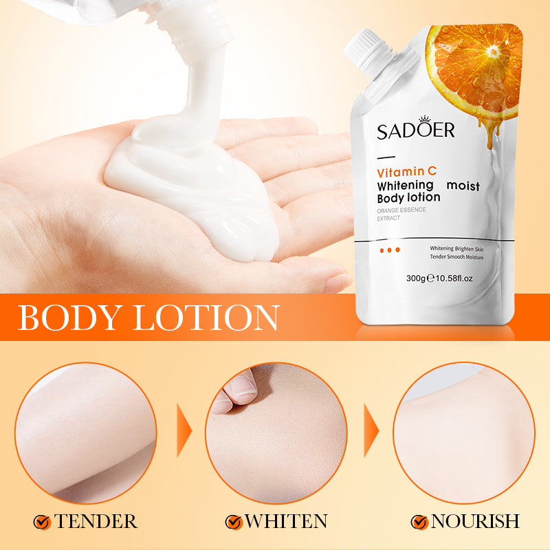 SADOER Vitamin C Whitening and Moisturizing Body Lotion Whitening, hydrating, and moisturizing cross-border foreign trade wholesale