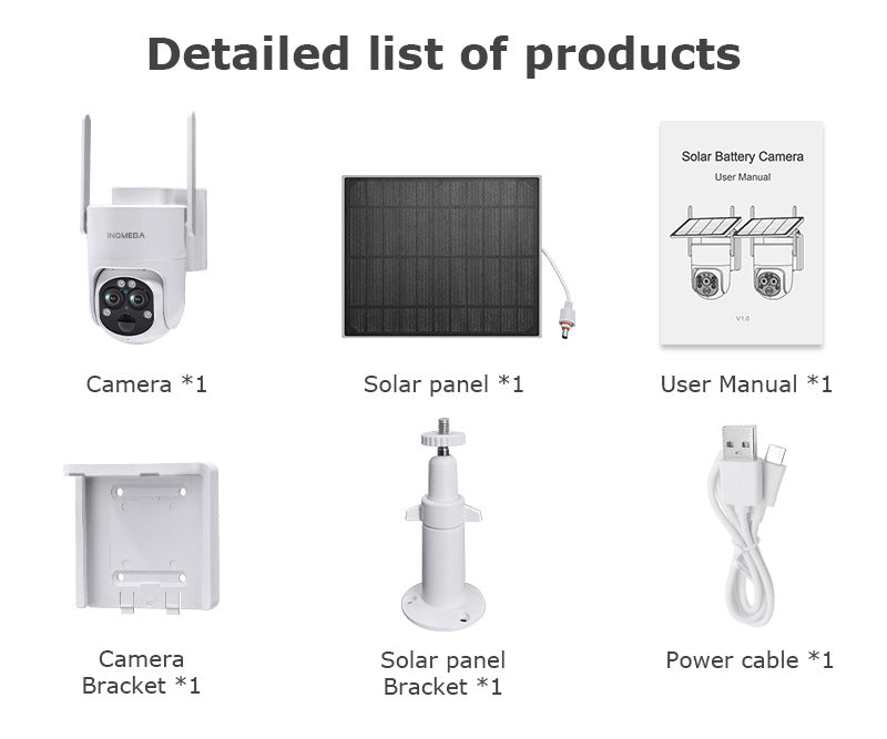 Private Model4G Solar-powered Camera122x Zoom Surveillance600High Definition Full Color Outdoor Special