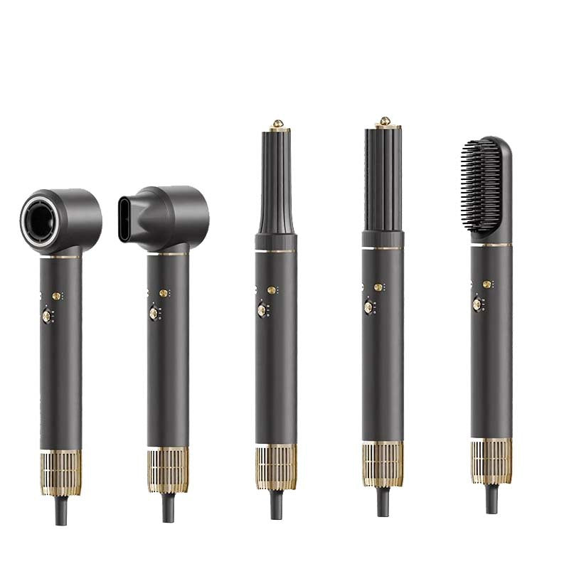 ФенMultifunctional 5-in-1 Hot Air Comb Curling Iron Styling High Power High Speed Hair Care Negative Ion Hair Dryer