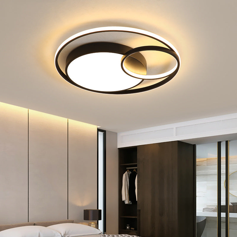 Nordic Bedroom Light Modern Minimalist led Ceiling Lamp Round Creative Room Lamp Iron Art Living Room Lamp Zhongshan Lighting