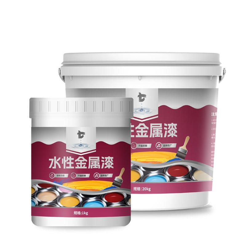 Anti-Rust Paint Color Steel Tile Renovation Paint Roof Guardrail Anti-Corrosion Metal Paint Water-Based Industrial Paint Factory Metal Paint