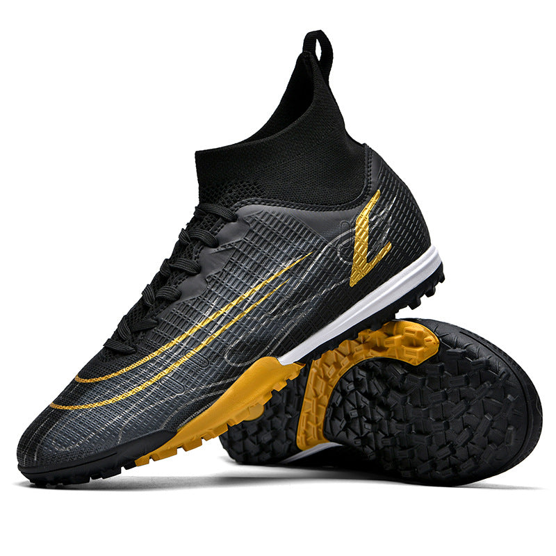 Comfortable football shoes for men and women, teenagers and students AG Spike TF Anti-Slip Breathable Turf Training Sneakers