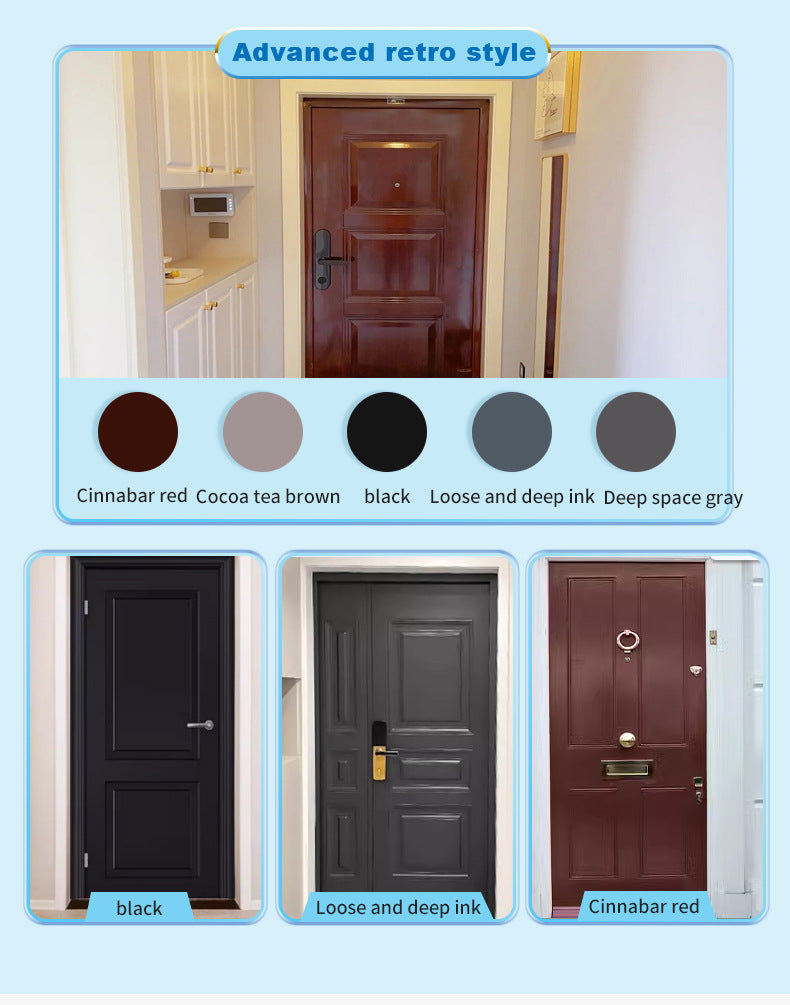 Anti-theft Iron Door Paint Metal Aluminum Alloy Iron Door and Window Renovation Color Change Rust-Proof Water-Based Paint Latex Paint