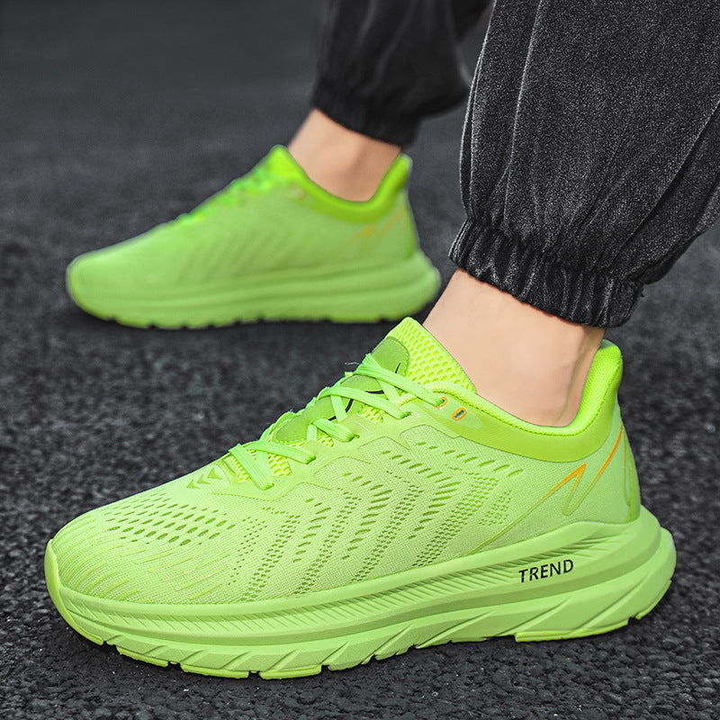 Men's running shoes2025New Breathable Mesh Student Casual Running Youth Shock Absorbing Anti-Slip Sports Shoes