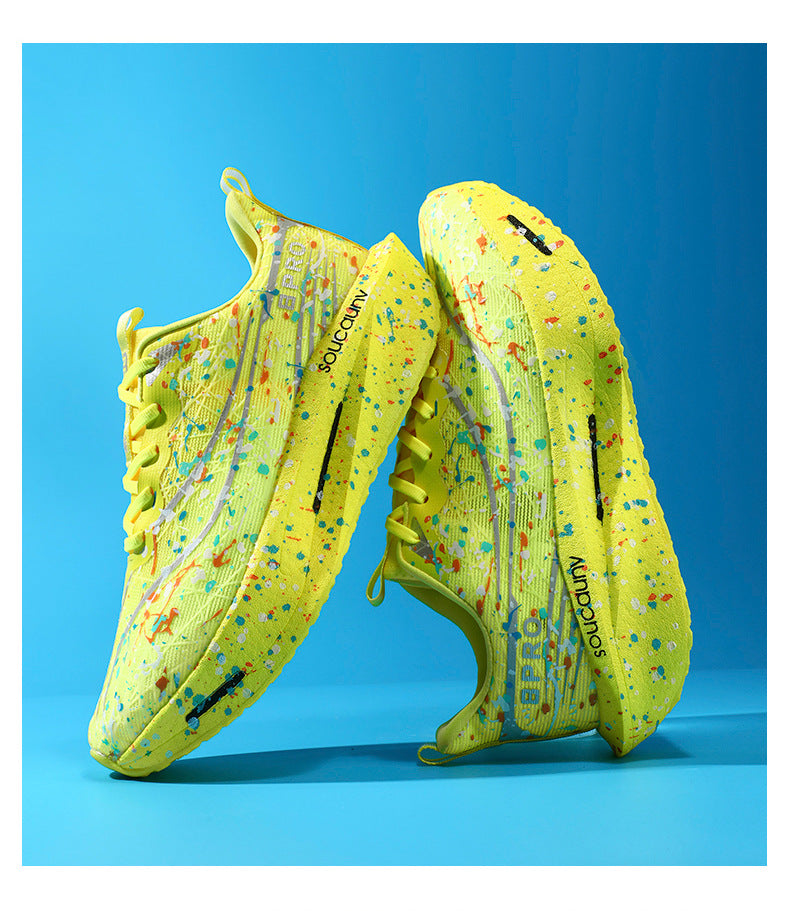 Parent-Child Cool Luminous Running Shoes Casual Fashion Men's Shoes Breathable Mesh Lightweight Comfortable Cushioned Wear-Resistant Sports Shoes