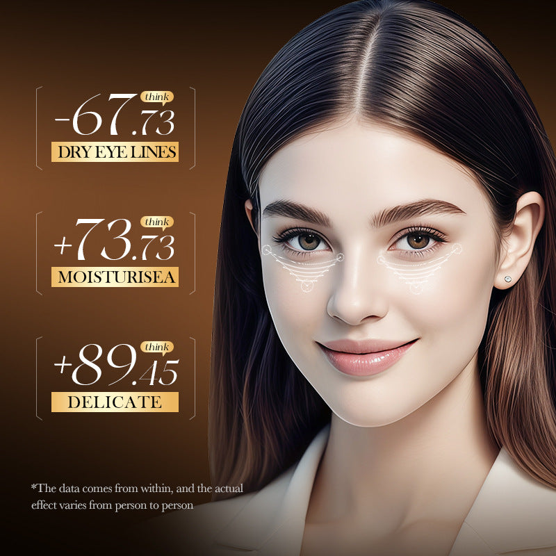 Cross-border Boxed Eye Mask80pcs/100g  Snake Venomoid Peptide Seaweed Condensing Smooth Eye Mask Export Manufacturer Wholesale