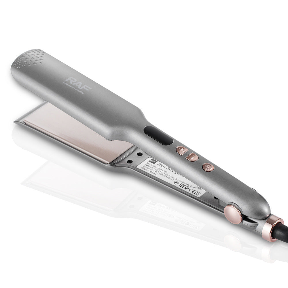 RAF EU Standard Hair Straightener Curler Negative Ion Hair Straightener Home Use Volumizing Hair Root Straightening Iron