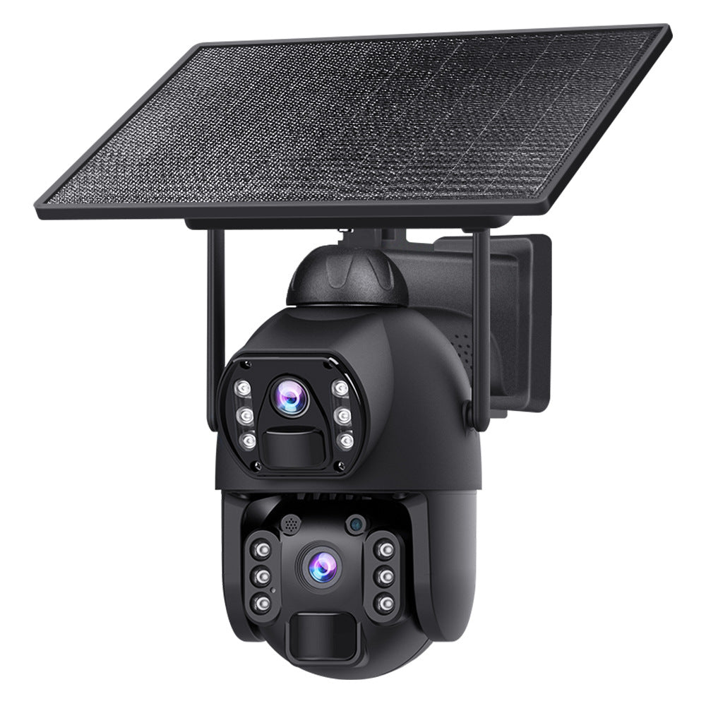 New Product AOV Low Frame Rate All Day Recording Surveillance4G Hd600MP Solar-powered Gun Ball Linked Camera
