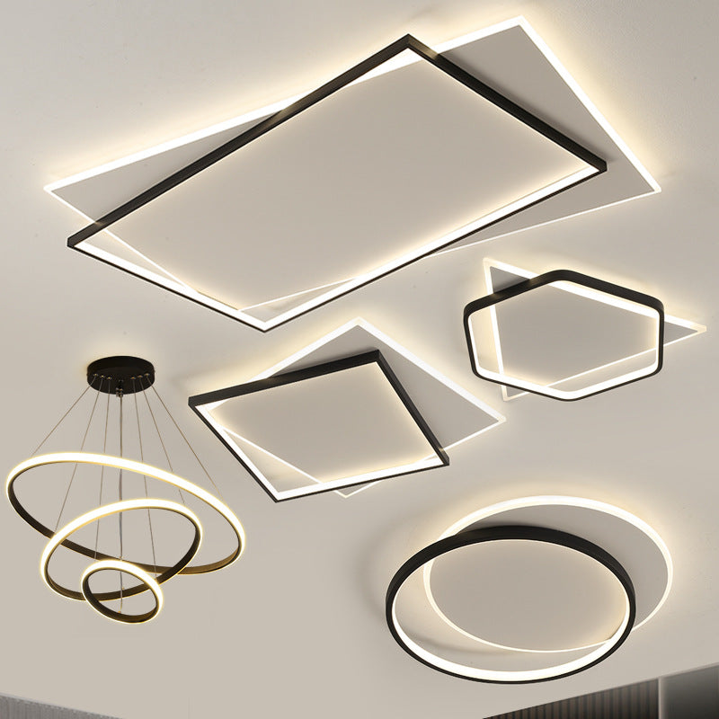 Lamp in the Living Room Modern Minimalist and Magnificent led Ceiling Light Bedroom Main Household Large Lighting Fixture Whole House Package Set